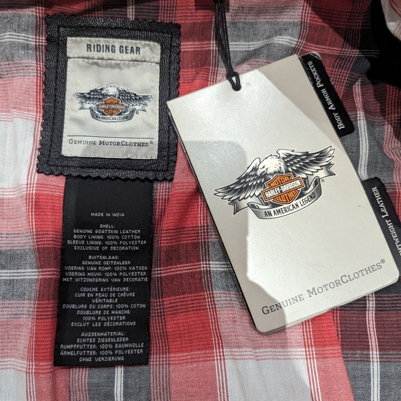 BNWT Harley Davidson Riding Leather Jacket - Large - Picture 11 of 15